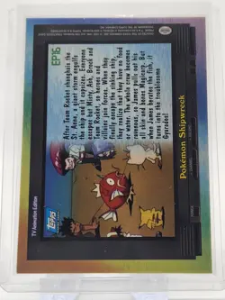 Topps Pokemon Series 2 Ep16 Pokemon Shipwreck - Silver Foil - Image 2