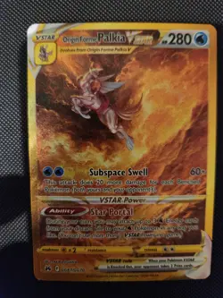 Pokemon TCG Origin Forme Palkia VSTAR GG67 Gold Secret Rare Crown Zenith NM - Image 1