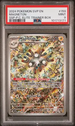 Pokemon SVP EN SV ETB Black Star Promo #159 Magneton PSA 9 MINT - Image 1