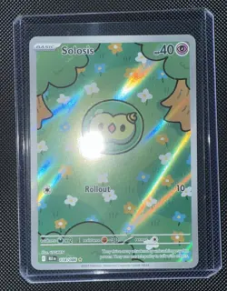 Near Mint Solosis 118/086 Illustration Rare Black Bolt Pokemon TCG “Booger Mew” - Image 1