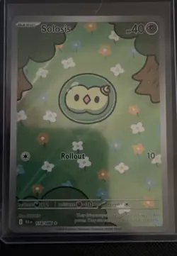 Near Mint Solosis 118/086 Illustration Rare Black Bolt Pokemon TCG “Booger Mew” - Image 2