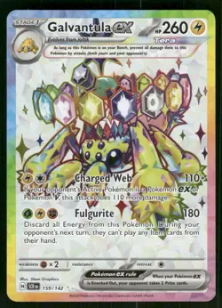 Galvantula ex - 159/142 Ultra Rare Holo NM Pokemon SV07: Stellar Crown - Image 1