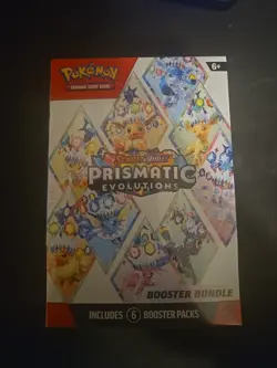 Pokemon Prismatic Evolutions Booster Bundle - 6 Packs Factory Sealed Heavy 259gr - Image 1