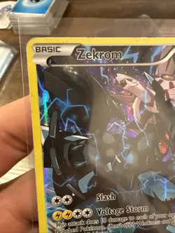 Pokemon TCG Zekrom XY76 Black Star Promo Holo Full Art DMG - Image 2