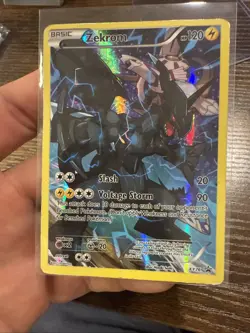 Pokemon TCG Zekrom XY76 Black Star Promo Holo Full Art DMG - Image 5