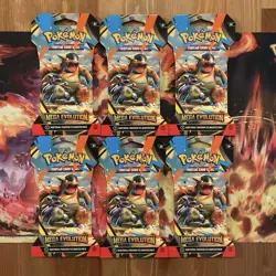 Pokemon TCG Mega Evolution (6) Sleeved Booster Pack Sealed New - Image 1
