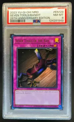 2023 Yu-Gi-Oh! MRD Seven Tools of the Ban 25th Anniversary #EN129 PSA 8 NM-MT - Image 1