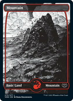 Mountain (275) FOIL Innistrad: Crimson Vow NM Basic Land MAGIC MTG CARD ABUGames - Image 1