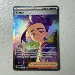 Pokemon TCG Kieran Trainer Prismatic Evolutions Card 174/131 Sir - Image 1