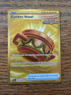 Earthen Vessel 096/064 SV Holo - Shrouded Fable Secret Rare Pokemon TCG Card NM - Image 1
