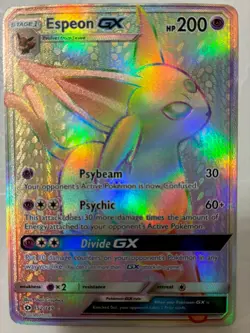 Espeon GX 152/149 Secret Rare Sun & Moon Base Pokemon Card - Image 1