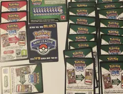 23 UNUSED Pokemon TCG Live Online Code Cards + 2025 Mini League Card - Image 1