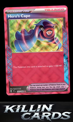 Hero's Cape 152/162 Pokemon ACE SPEC Rare SV05: Temporal Forces Card LP - Image 1