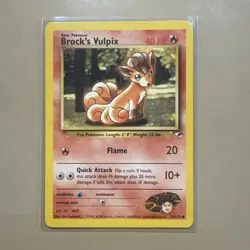 Brock's Vulpix 73/132 Gym Heroes Unlimited Pokemon Card LP/MP - Image 1