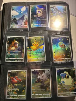 Pokemon VSTAR Universe Pikachu Holo Card 201-209 Japanese Edition God Pack Set - Image 1