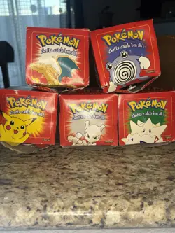 1999 Vintage Pokemon Burger King 23k Gold Card Set 5/6 MINT . 4 SEALED - Image 1