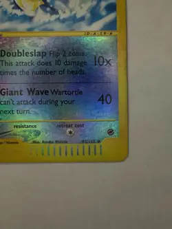 Pokemon Wartortle Reverse Holo E Reader Card 92/165 Expedition Base Set LP - Image 4