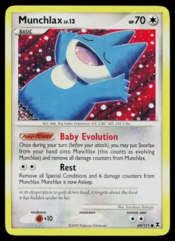 Pokemon Card - Munchlax Rising Rivals 69/111 Common - Image 1