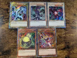 YU-GI-OH 5 CARD LOT BEWD DM REBD DMG KURIBANDIT PLATINUM SEC RARE NM - Image 1