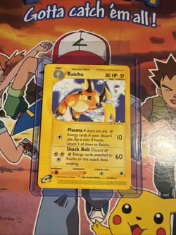 Raichu Expedition Base Set 25/165 Reverse Holo Rare Pokemon Card WOTC - Image 1