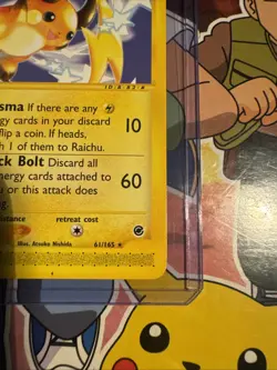 Raichu Expedition Base Set 25/165 Reverse Holo Rare Pokemon Card WOTC - Image 5