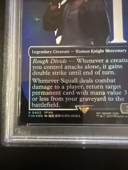 2025 MTG Final Fantasy Squall SeeD Mercenary Foil PSA 10 GEM MT #402 Borderless - Image 2