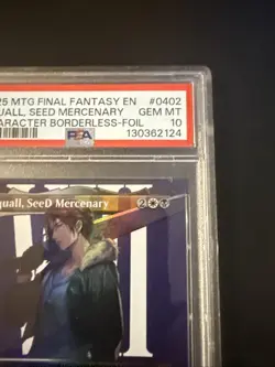2025 MTG Final Fantasy Squall SeeD Mercenary Foil PSA 10 GEM MT #402 Borderless - Image 4