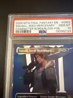 2025 MTG Final Fantasy Squall SeeD Mercenary Foil PSA 10 GEM MT #402 Borderless - Image 5