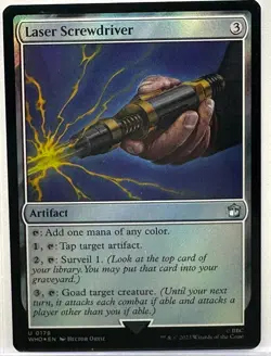 Laser Screwdriver, Doctor Who, Magic the Gathering, MTG, FOIL (178) - Image 1