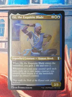 Oji, the Exquisite Blade 547 Foil Etched Commander Legends: Battle Baldur's Gate - Image 1