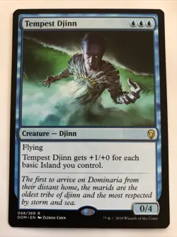MTG Dominaria Tempest Djinn 068/269 NM Rare - Image 1