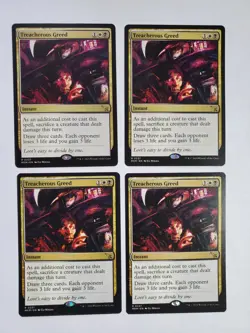 4x Treacherous Greed - Murders at Karlov Manor - Near Mint - MTG - Image 1