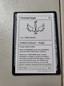 1x Puresteel Angel MtG Mystery Booster: Convention Edition English NM - Image 1