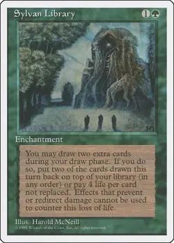 Sylvan Library MTG Core Set 4th Edition Regular - Image 1