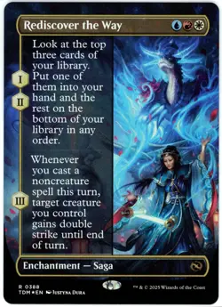 Rediscover the Way (Borderless) Foil - 0388 - Tarkir Dragonstorm - NM/M - Image 1