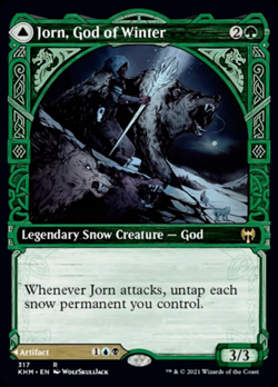 Jorn, God of Winter // Kaldring, the Rimestaff (Showcase) [Kaldheim] Magic MTG - Image 1