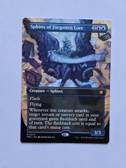Sphinx Of The Forgotten Lore - Showcase - Foundations - Near Mint - MTG - Image 1