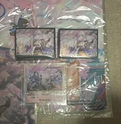 MTG Wandering Emperor Playmat Sleeve Cherry Blossom Campaign Nar set NEW - Image 2