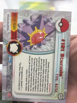 2000 Topps Pokemon TV Animation Edition Series 3 Non Holo #121 Starmie - Image 4