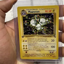 Pokemon Magneton 26/62 1st Edition Fossil WOTC - LP/NM Pokemon Rare Vintage TCG - Image 1