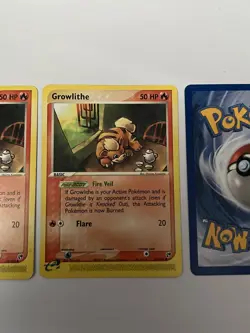 Growlithe 65/100 - Common - EX Sandstorm - Pokemon 2003 Vintage - LP - Image 3