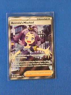 Acerola's Mischief 165/132 Pokemon Mega Evolution Full Art NM! - Image 1