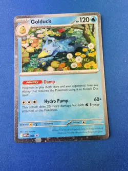 Golduck 008 Black Star Promo Cosmos Holo Foil Mega Evolution Pokemon TCG - Image 1