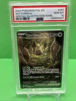 2023 Pokemon PAL EN Special Illustration Rare 257/193 Wo-Chien ex PSA 10 GEM MT - Image 1