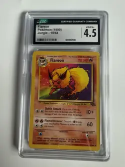 1999 Pokemon Flareon 19/64 Jungle Regular CGC 4.5 Cheap Slabs PSA BGS - Image 1