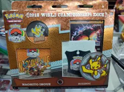 Pokemon 2018 World Championship Deck Naohito Inoue Buzzroc Pokemon TCG Sealed - Image 1