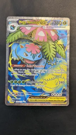 Mega Venusaur ex 155/132 Ultra Rare Full Art Pokemon Mega Evolution Pack Fresh - Image 1