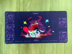 Gengar Board Game Pokemon Playmat Games Mousepad Play Mat of TCG 600*300mm - Image 1