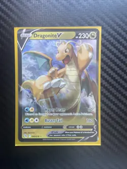 Pokemon Go Dragonite v Full Art Holo Ultra Rare 049/078 - Image 1