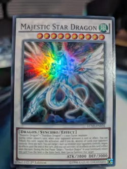YuGiOh! Majestic Star Dragon LC5D-EN036 Super Rare 1st Ed - Image 1
